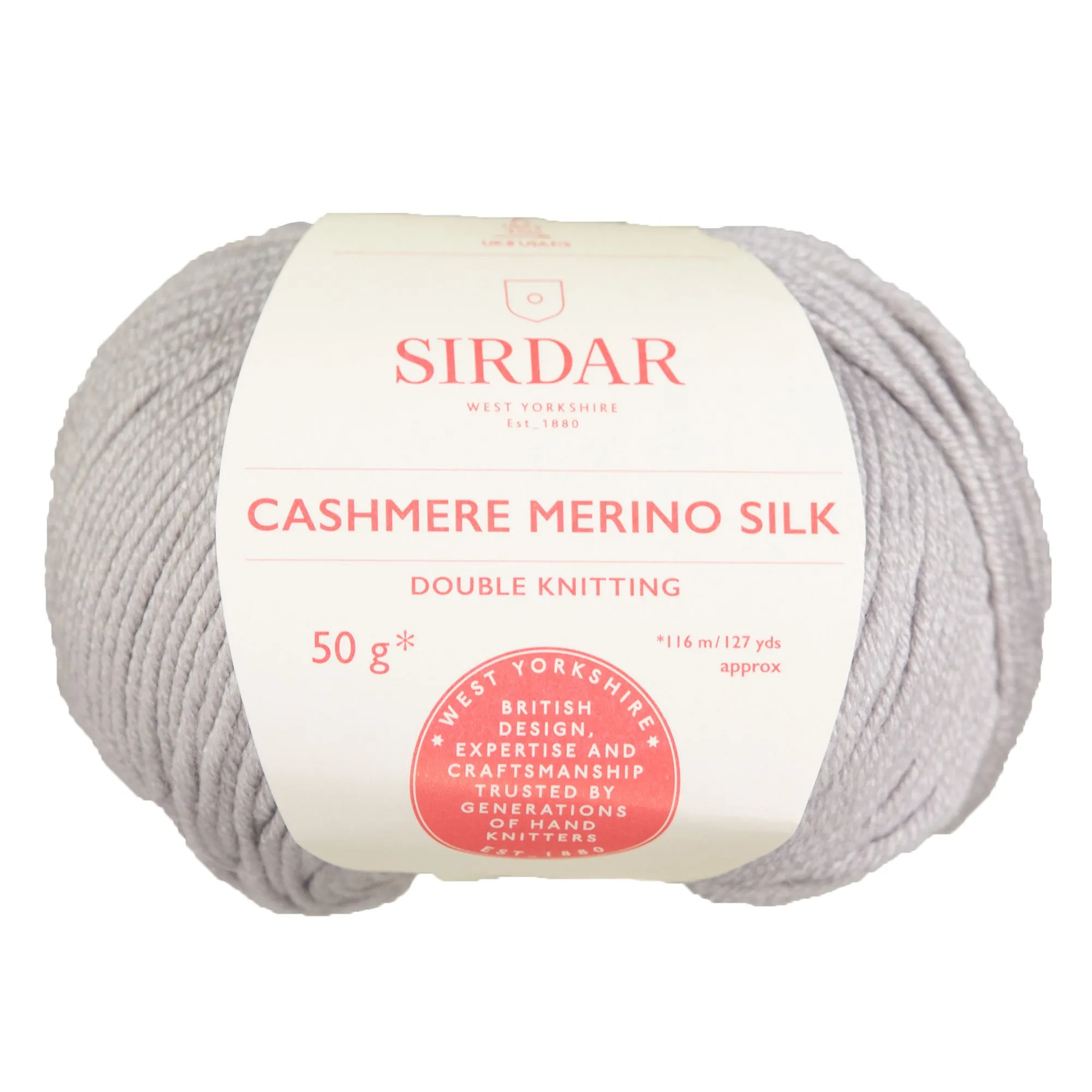 Sirdar Cashmere Merino Silk DK Yarn - 405 Silver Grey