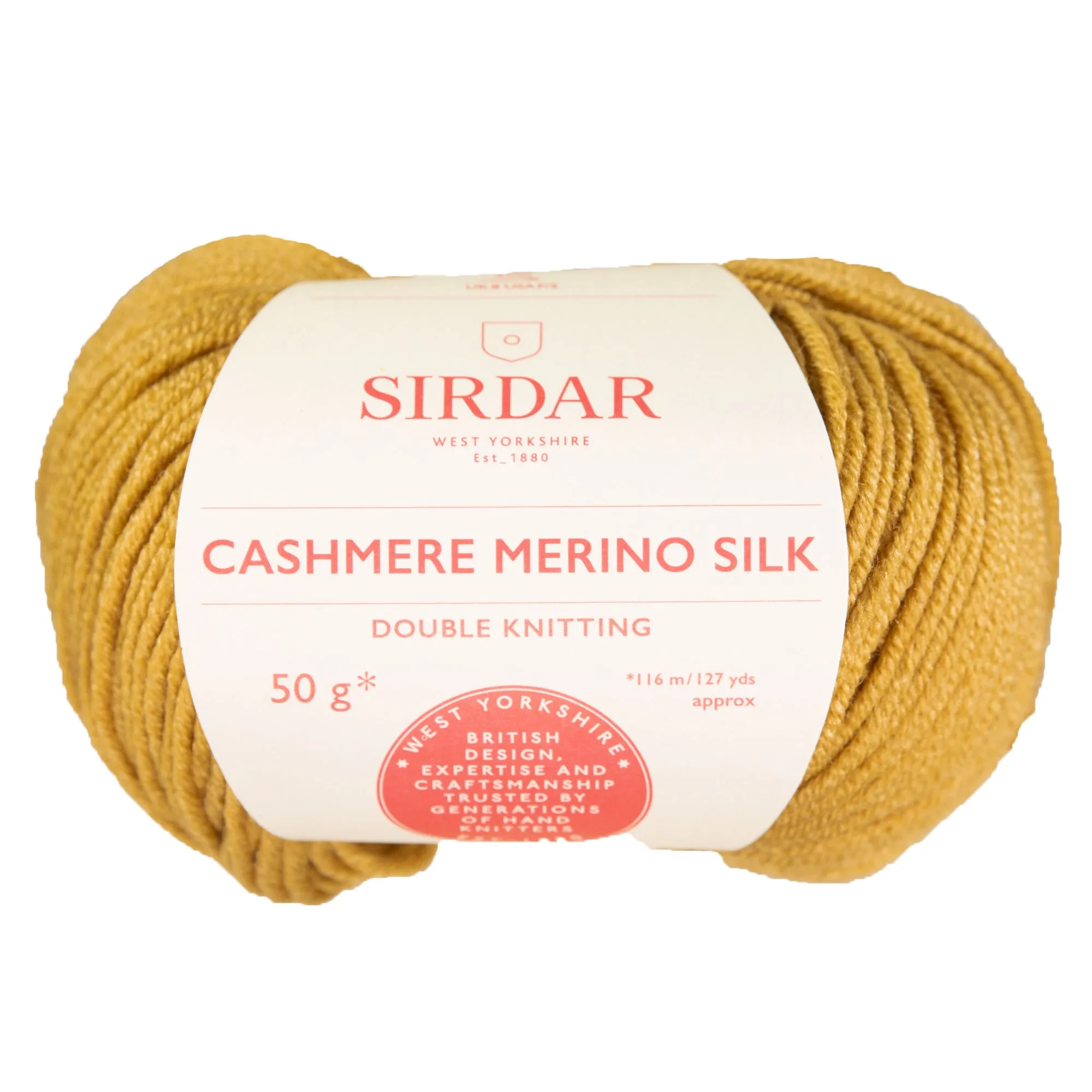 Sirdar Cashmere Merino Silk DK Yarn - 409 Old Gold