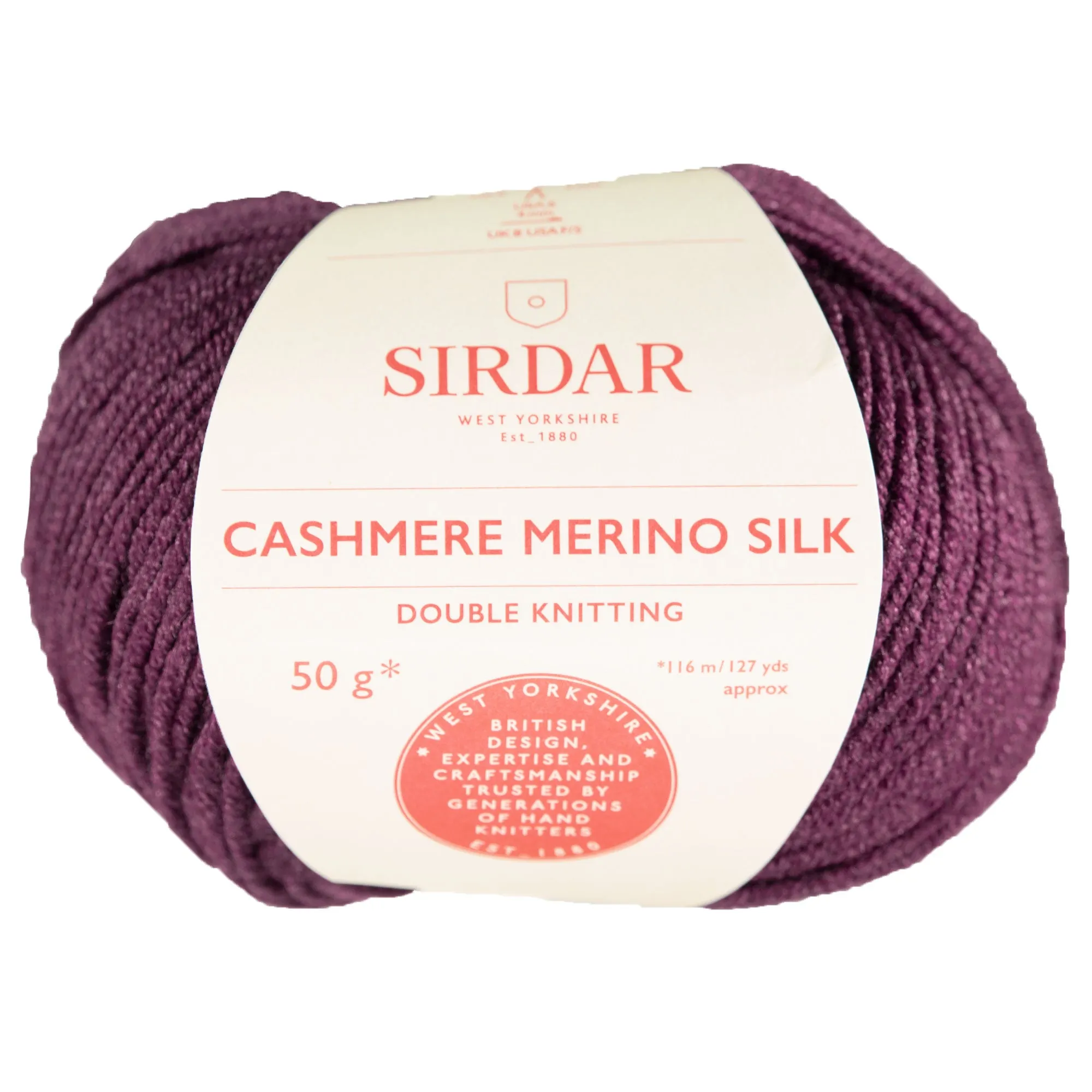 Sirdar Cashmere Merino Silk DK Yarn - 419 Downtown Violet