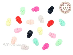 Skull Mix Color Nail Art Cabochons - 10 pcs