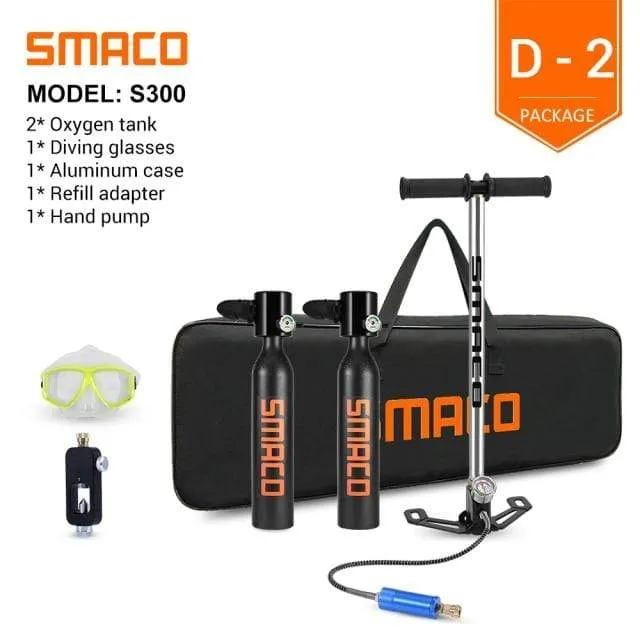 SMACO Scuba Diving Oxygen Tank Set