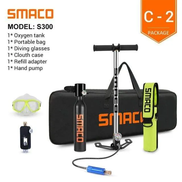 SMACO Scuba Diving Oxygen Tank Set