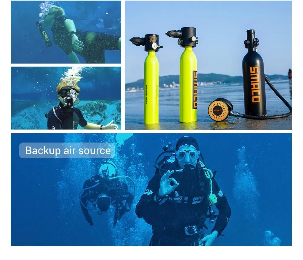 SMACO Scuba Diving Oxygen Tank Set