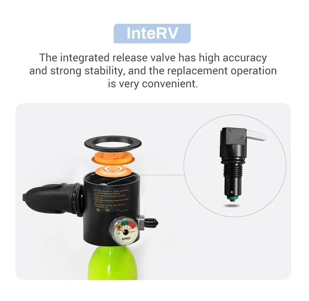SMACO Scuba Diving Oxygen Tank Set