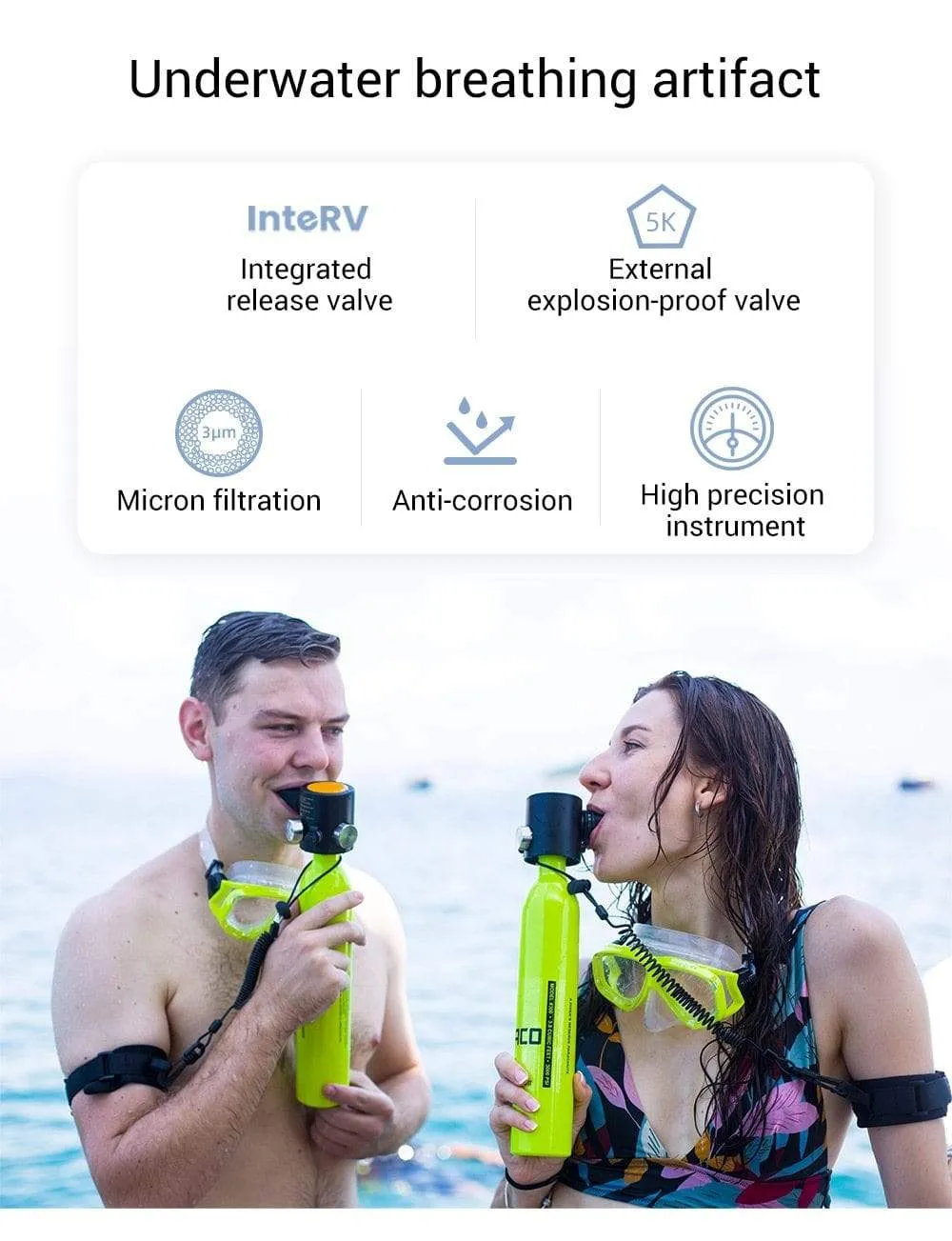 SMACO Scuba Diving Oxygen Tank Set