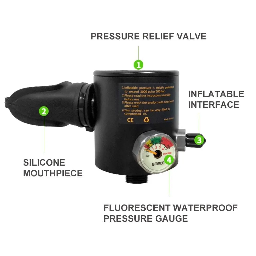SMACO Scuba Diving Oxygen Tank Set
