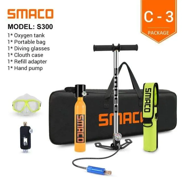 SMACO Scuba Diving Oxygen Tank Set