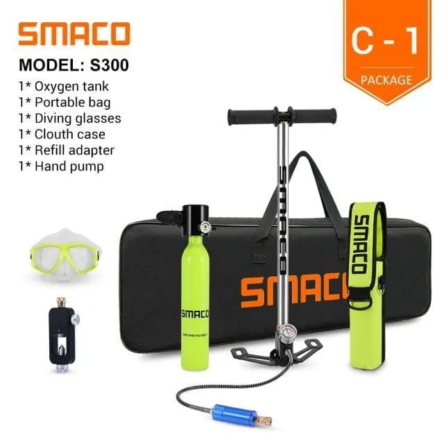 SMACO Scuba Diving Oxygen Tank Set
