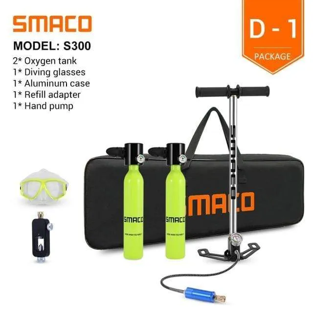 SMACO Scuba Diving Oxygen Tank Set