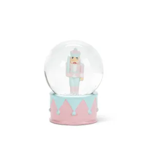 Small Pastel Nutcracker Snow Globe