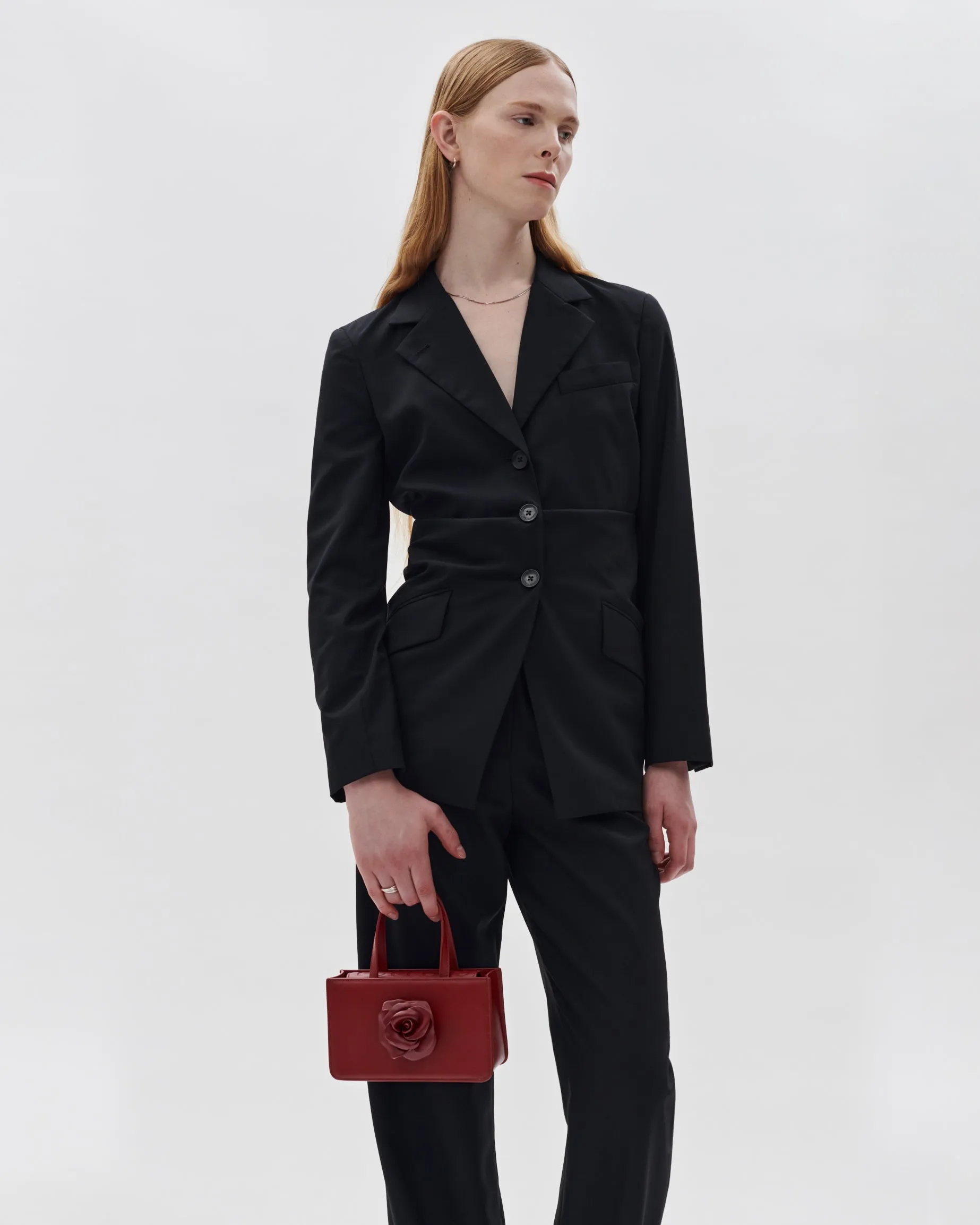 SMALL ROSE BAG IN OXBLOOD