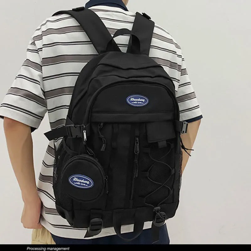 Solid Color Backpack for Teen School College Travel Daypack School Bag Bookbag