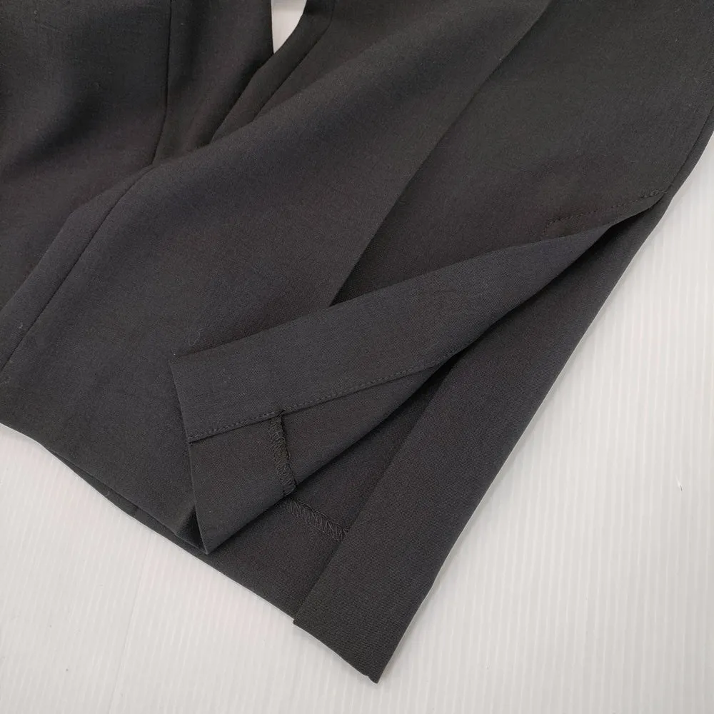 Spick and Span Noble サイドベンツスリムパンツ 38 定価17600円 パンツ 24SS ブラック レディース スピック＆スパン ノーブル【中古】4-1129M♪