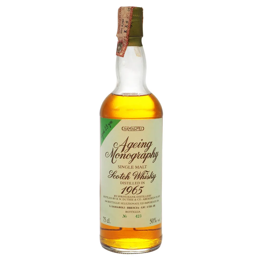 Springbank 1965 23 Years Samaroli – Ageing Monography