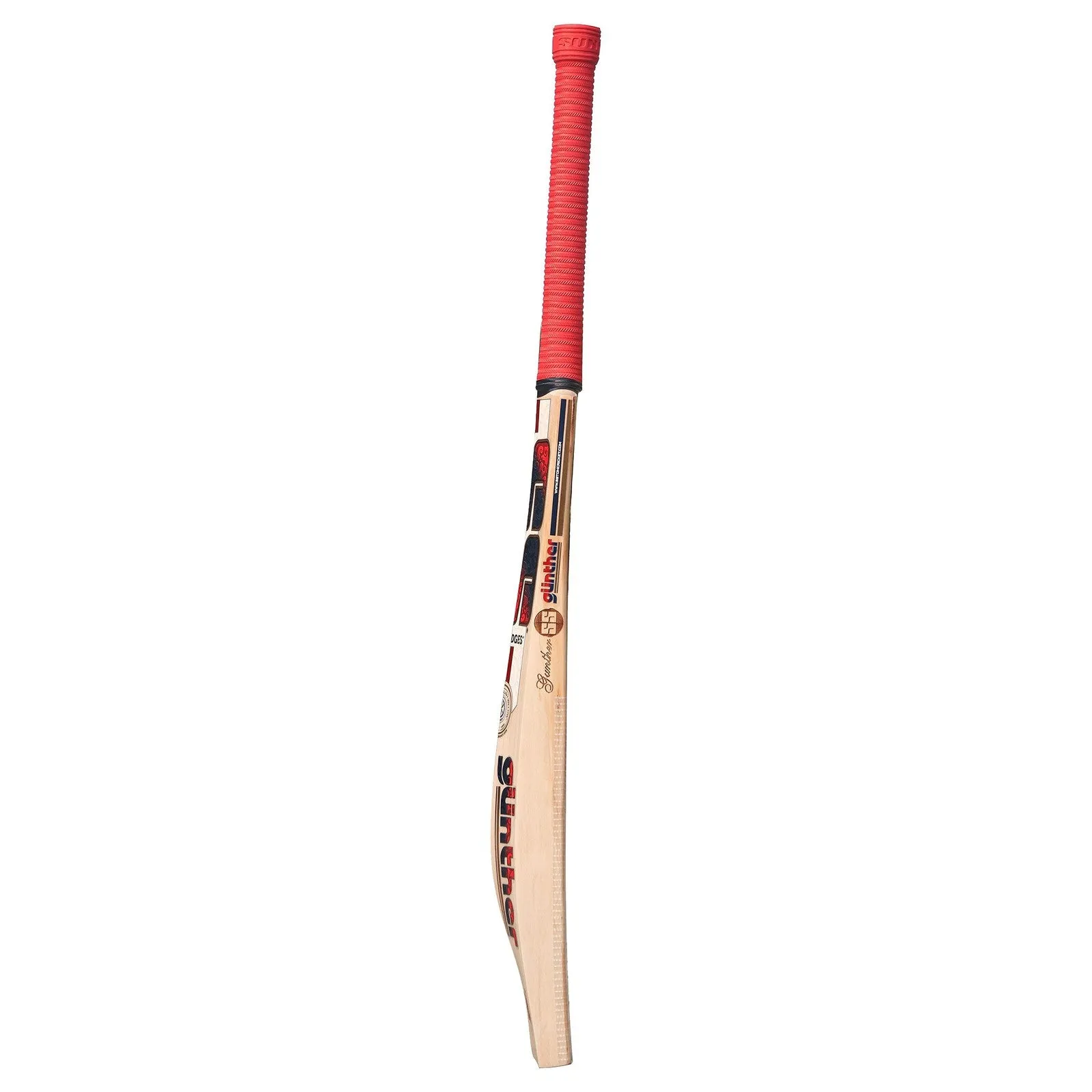 SS Gunther Red Cricket Bat - Senior