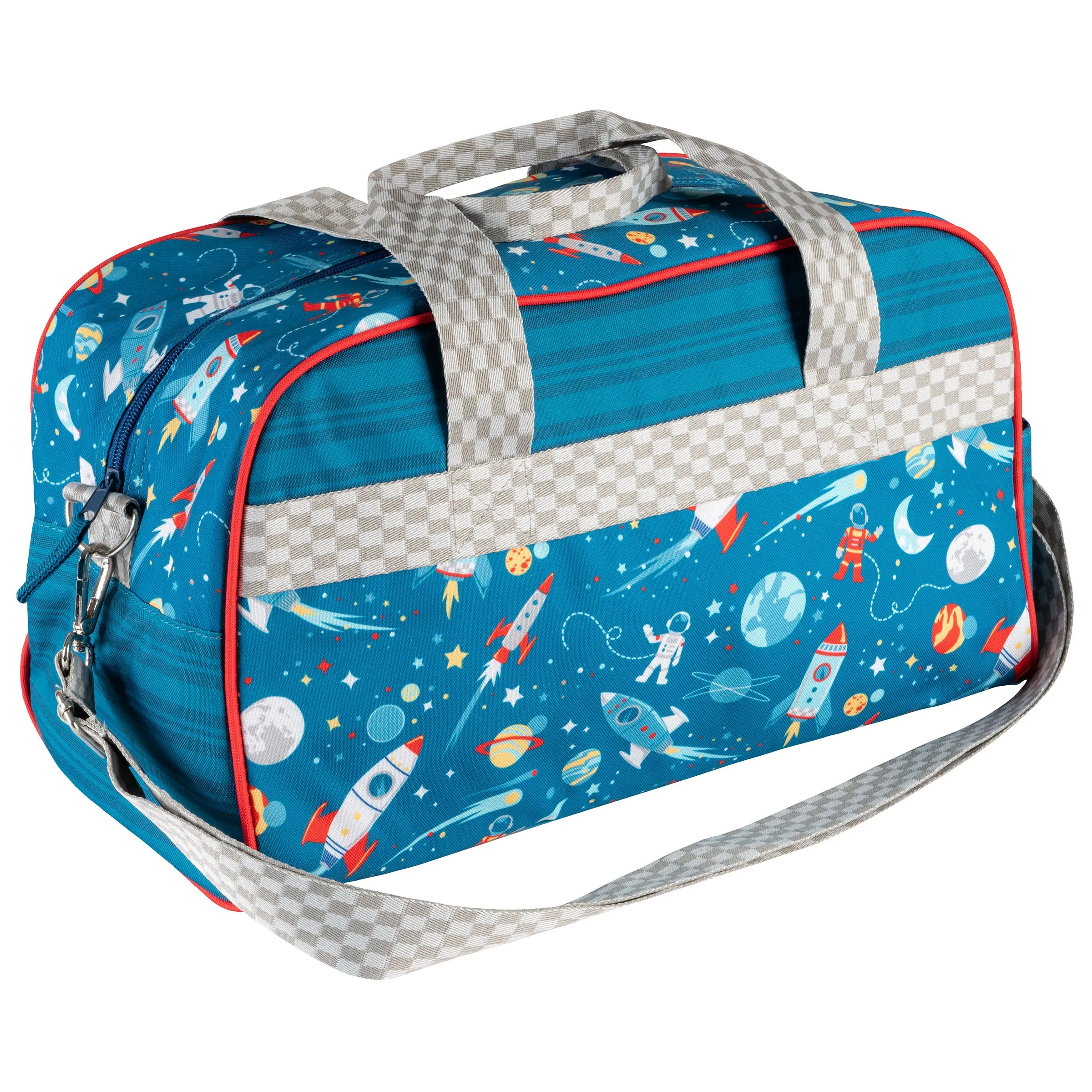Stephen Joseph All Over Print Kid's Duffle Bag, Space
