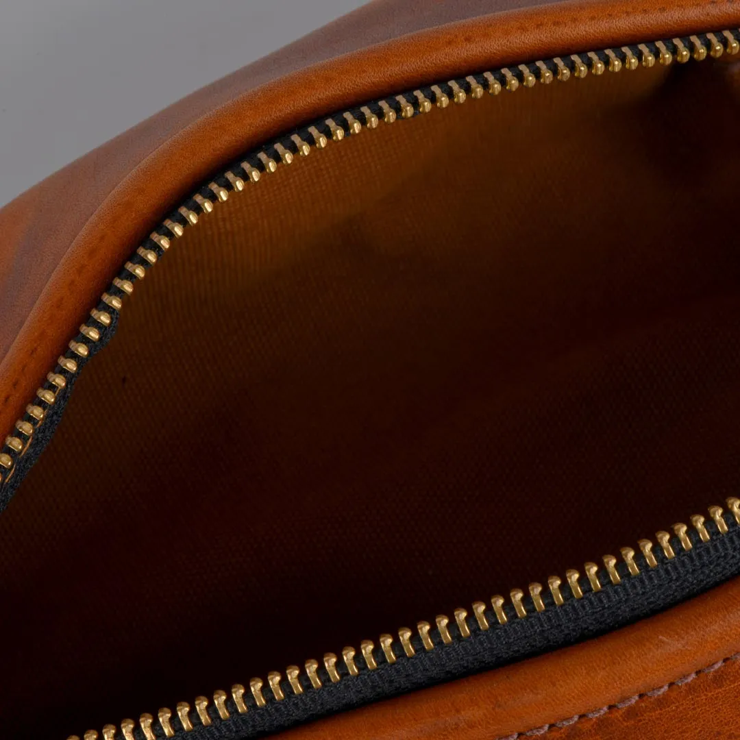 STURDY BROTHERS HORWEEN LEATHER DOPP KIT