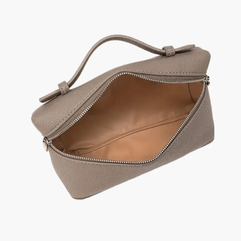 Stylish Loreen Faux Leather Handbag with Adjustable Shoulder Strap and Gold Logo Emblem