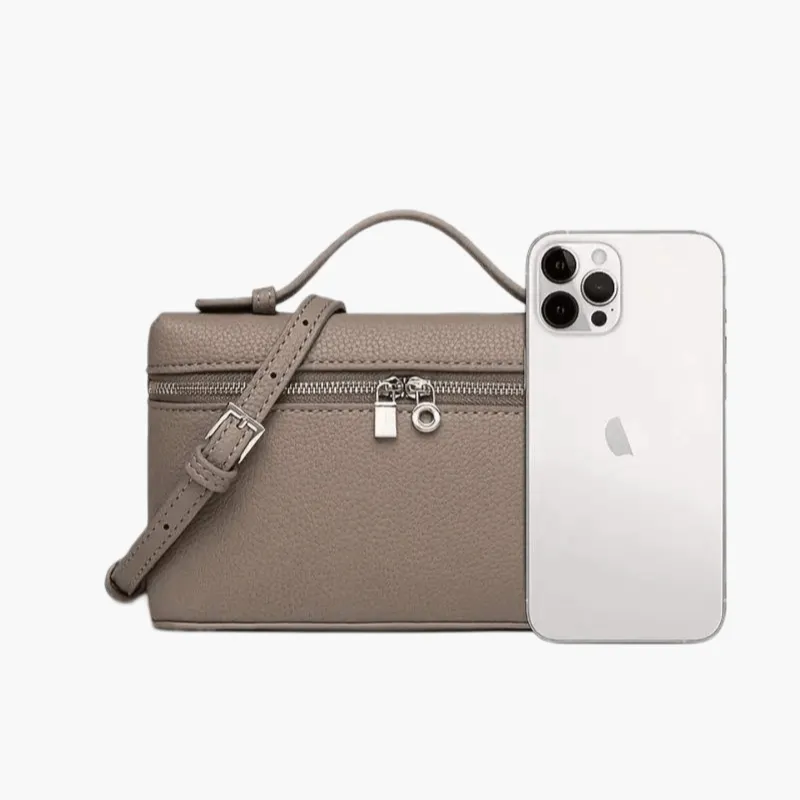 Stylish Loreen Faux Leather Handbag with Adjustable Shoulder Strap and Gold Logo Emblem