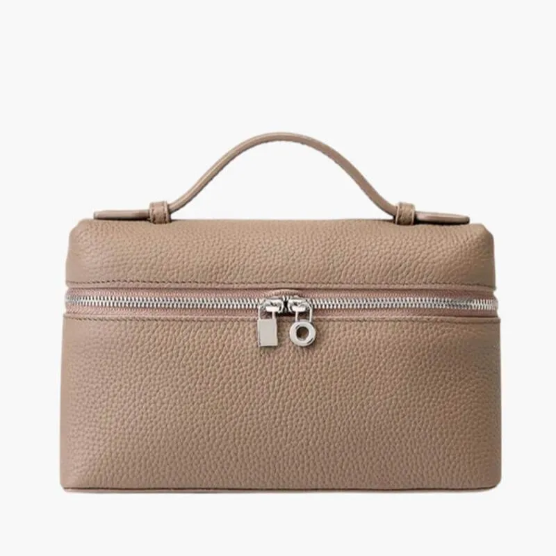 Stylish Loreen Faux Leather Handbag with Adjustable Shoulder Strap and Gold Logo Emblem