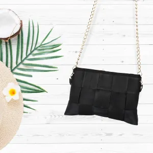 Stylish Upcycled Tyre Tube Black Purse - Eco-Friendly Fashion Accessory