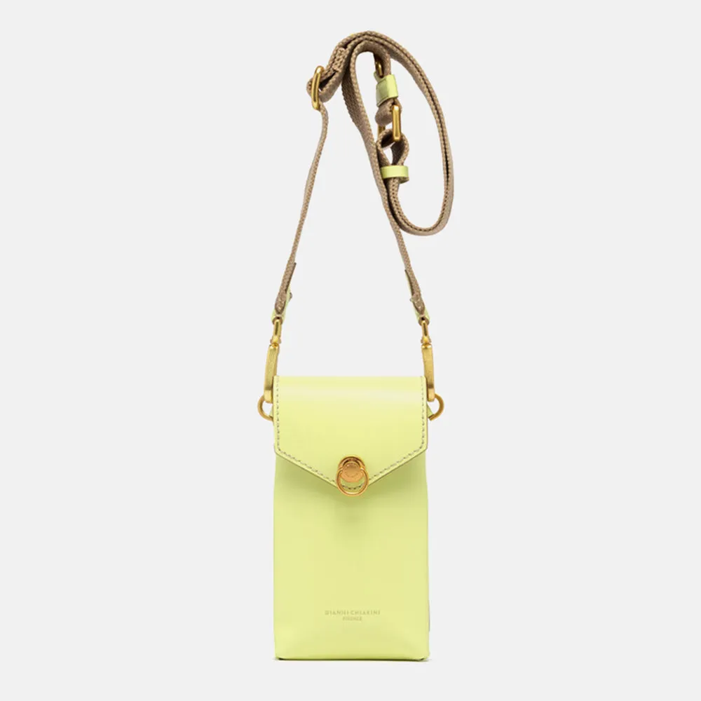 Sunny Yellow Leather Corallo Phone Bag