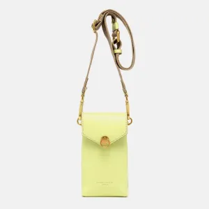 Sunny Yellow Leather Corallo Phone Bag