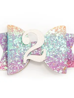 Sweet Wink: Pastel Rainbow Clip: 2nd Birthday