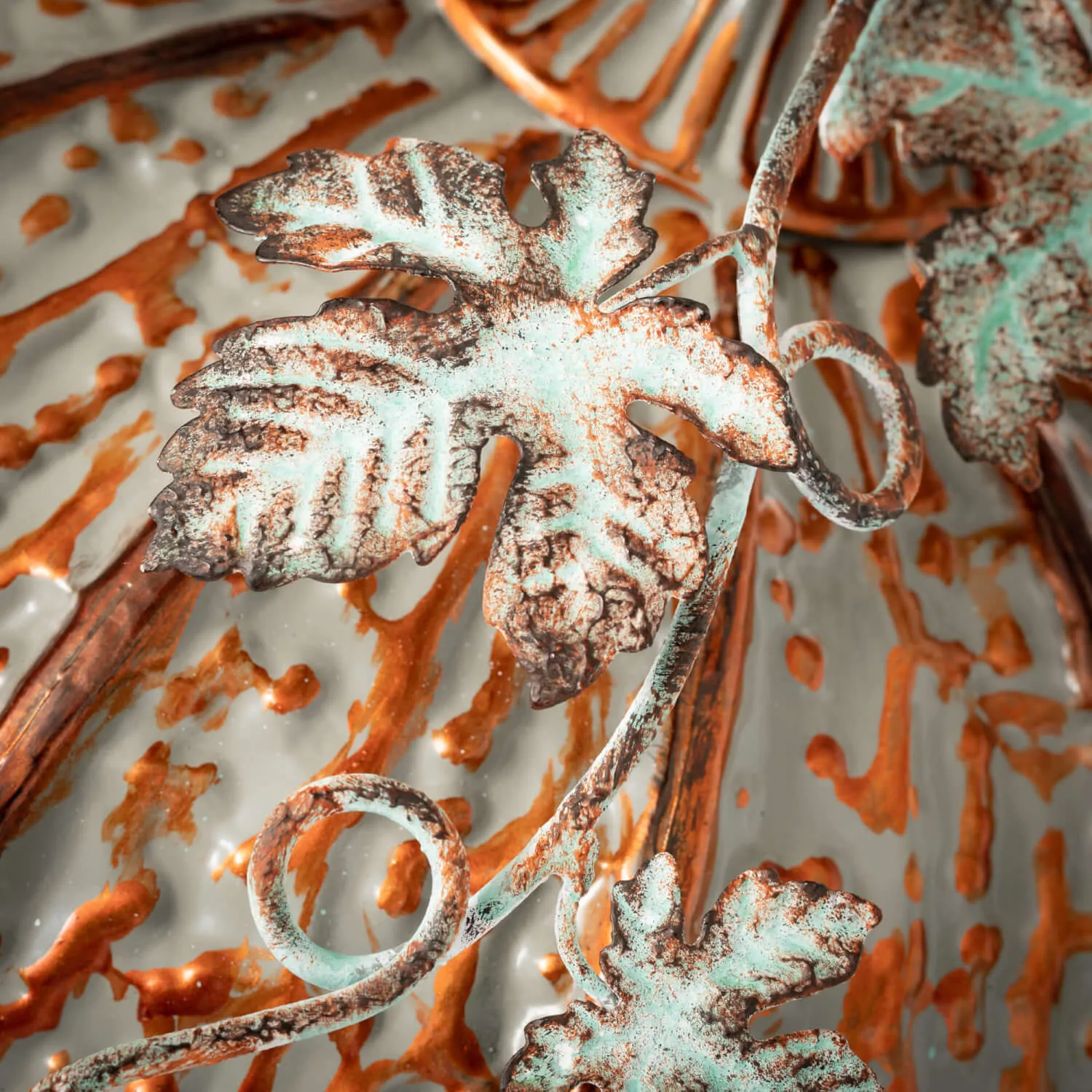 Textured Metal Round Pumpkin