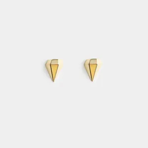 The Diamond - earrings - sterling silver 925 - gold plated