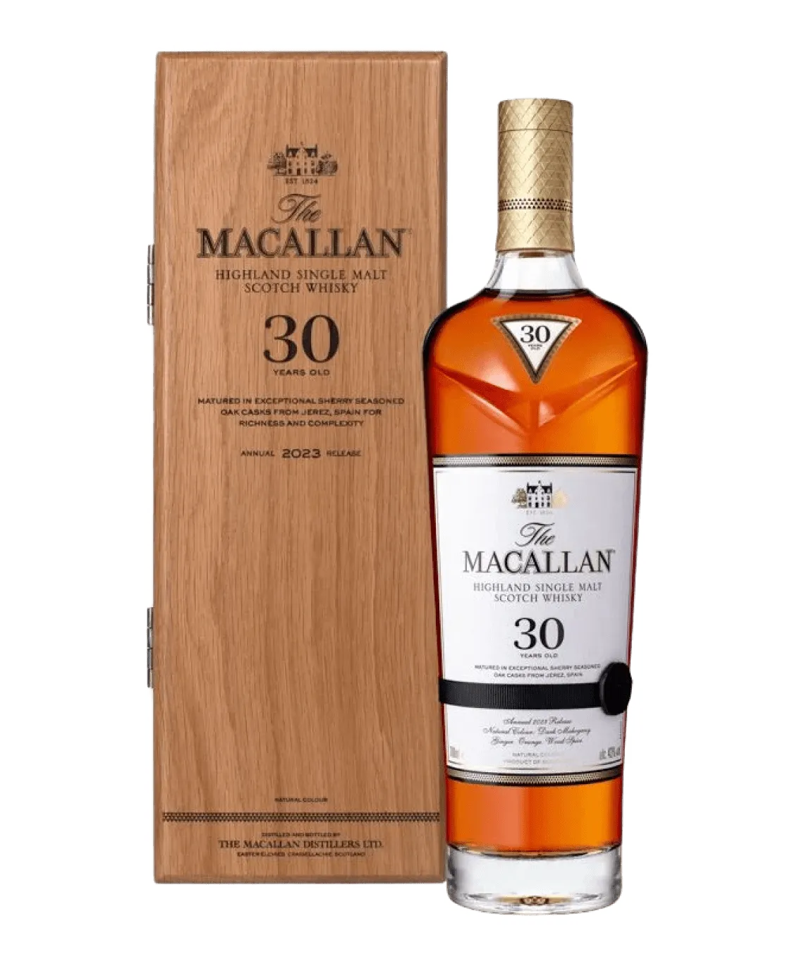 The Macallan 30 Year Old Sherry Oak Single Malt Scotch Whisky (2023 Release), 70 cl