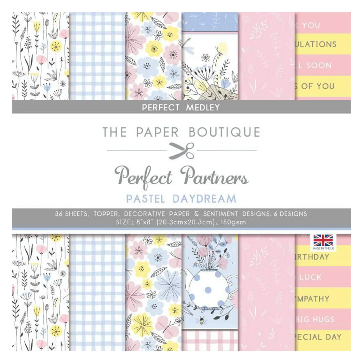 The Paper Boutique Perfect Partners - Pastel Daydream 8"x8" Medley*