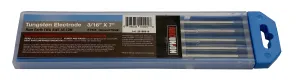TIG Welding Tungsten Rod Electrodes Rare Earth Blend 3/16” x 7” (Blue)