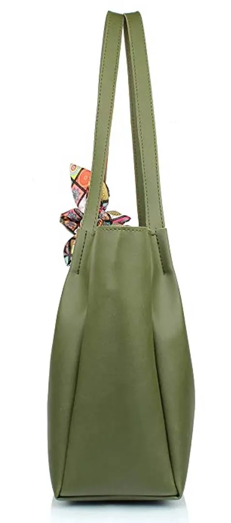 TMN Green Combo of Hand gab with  SLING Baga and Golden Chanin bag
