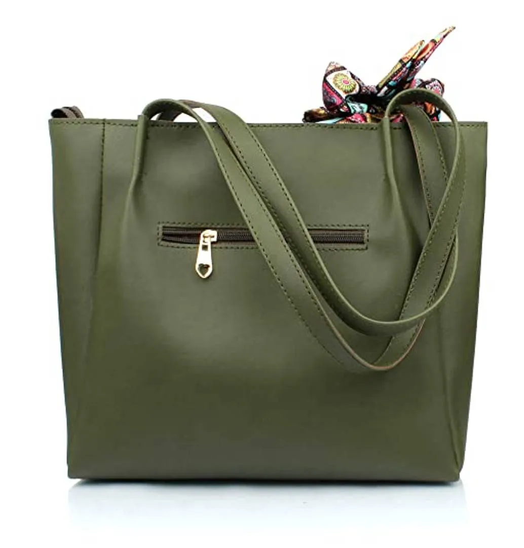 TMN Green Combo of Hand gab with  SLING Baga and Golden Chanin bag