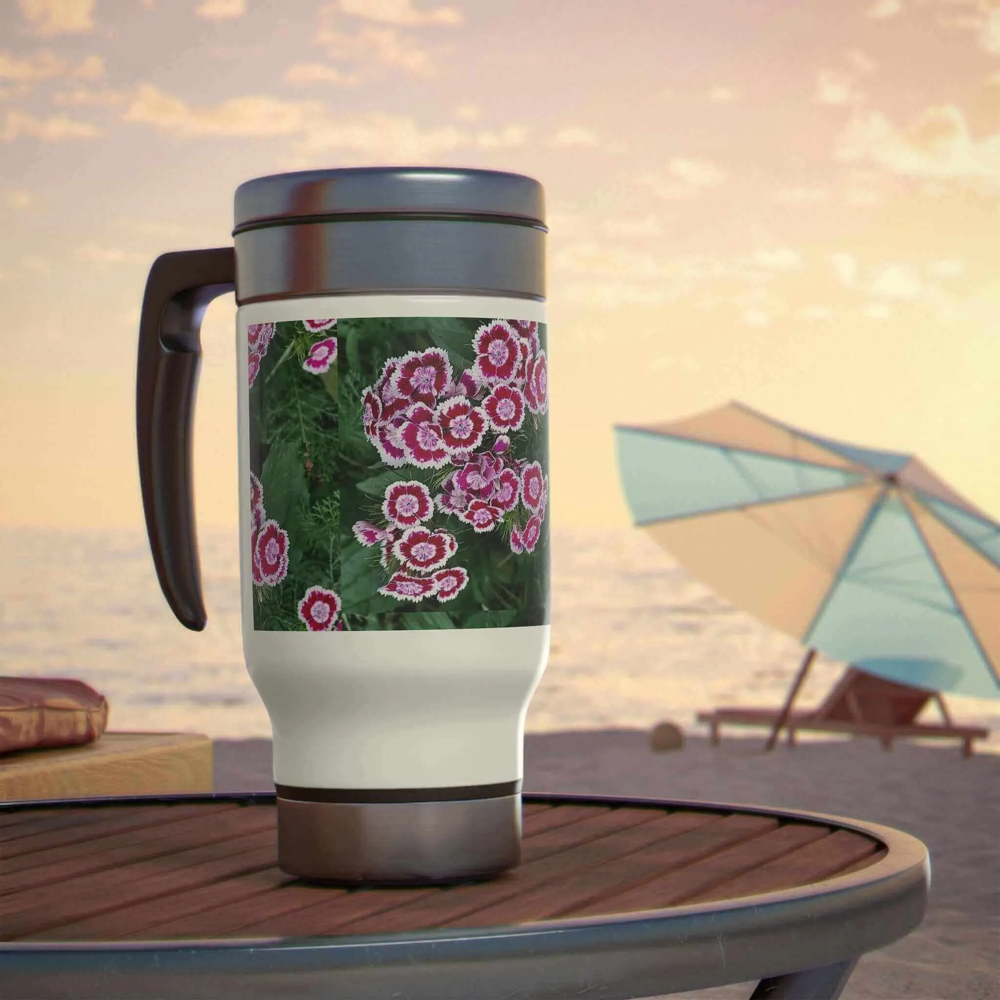 Travel Mug with Handle, 14oz