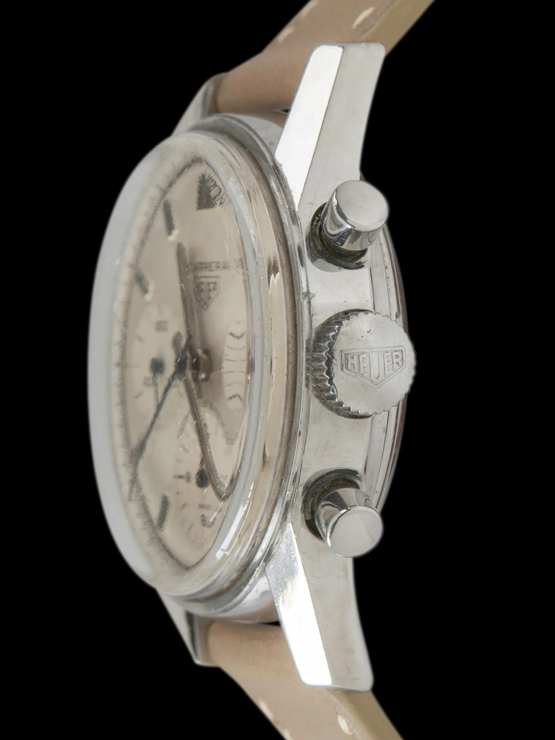 *Unpolished* 1960s Heuer Carrera 12 (Ref. 2447s) "Abercrombie & Fitch Co."