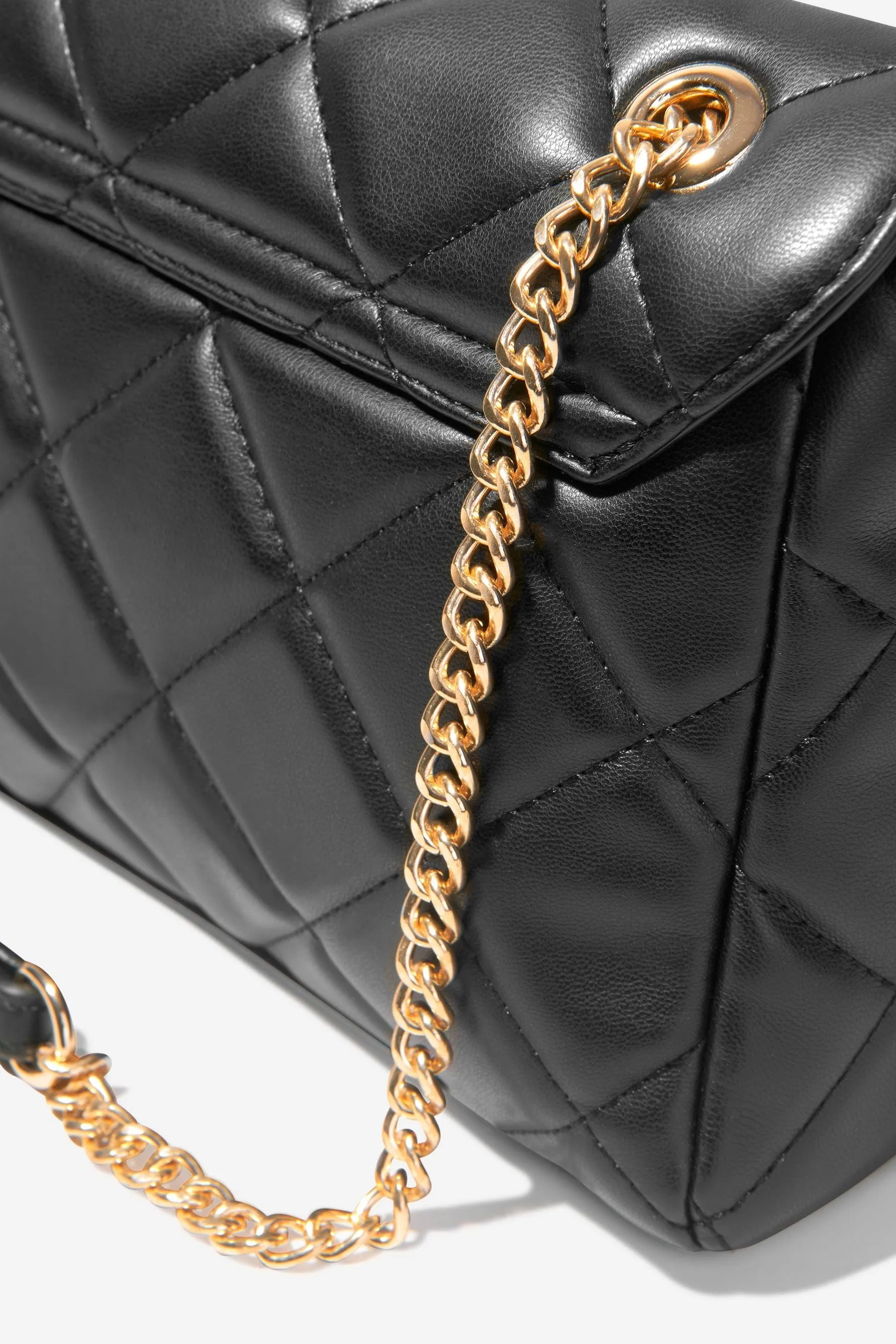 Valentino Girls Ada Flap Bag in Black (W:26.5cm)