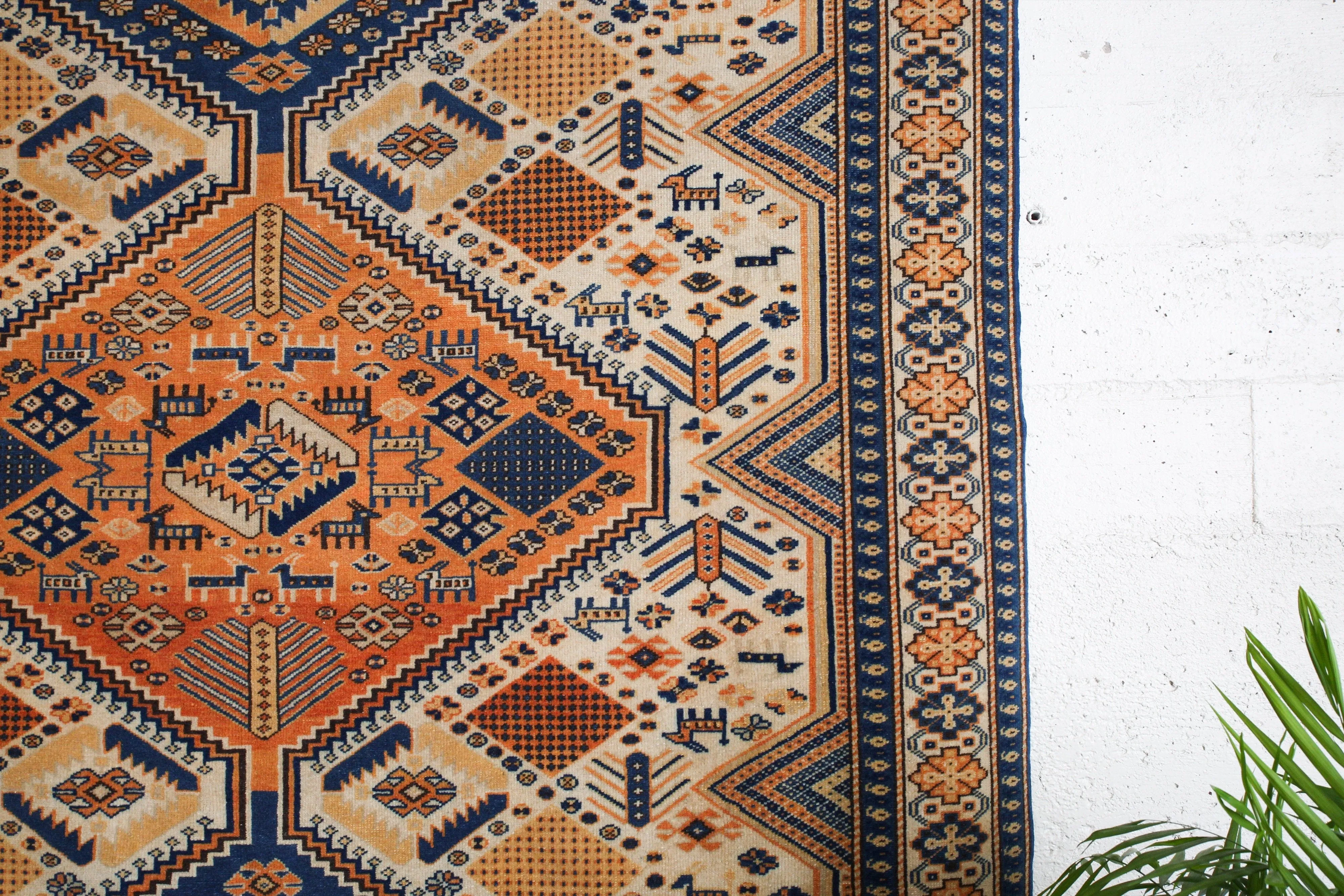 Vintage Anatolian Rug 6'3"x9'4"