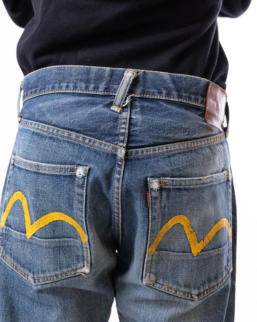 Vintage Evisu Yellow Seagull Two Tone Selvedge Denim