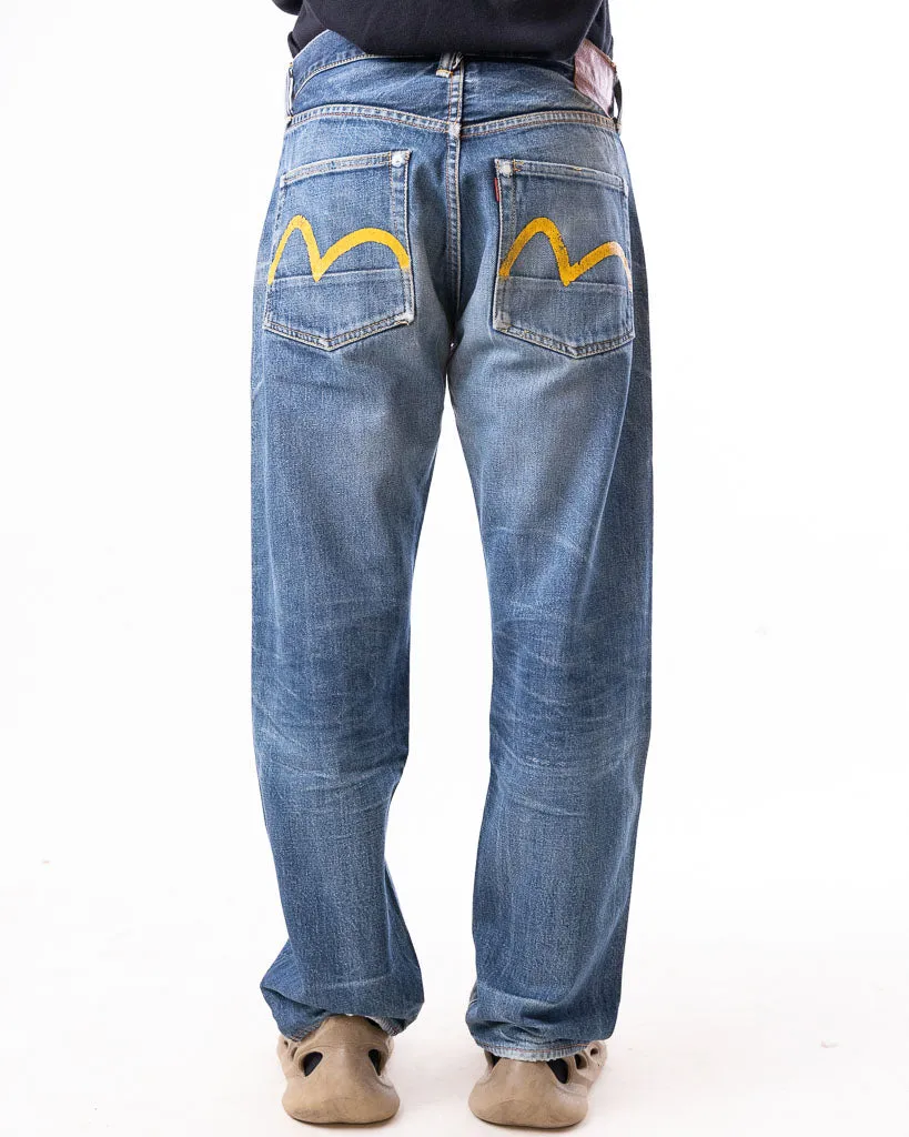 Vintage Evisu Yellow Seagull Two Tone Selvedge Denim
