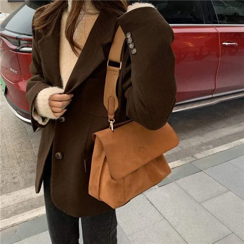 Vintage Flap Satchel Bag