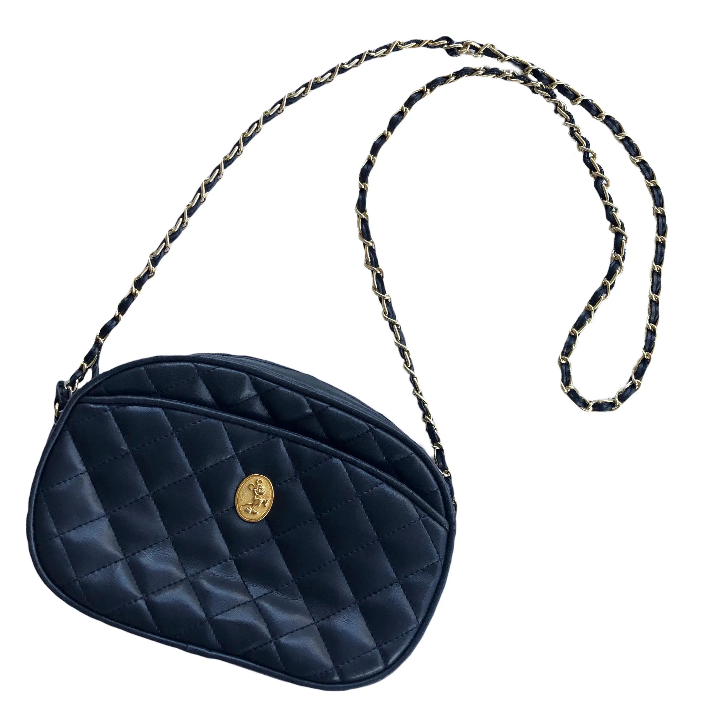 VINTAGE MICKEY MOUSE QUILTED CHAIN BAG