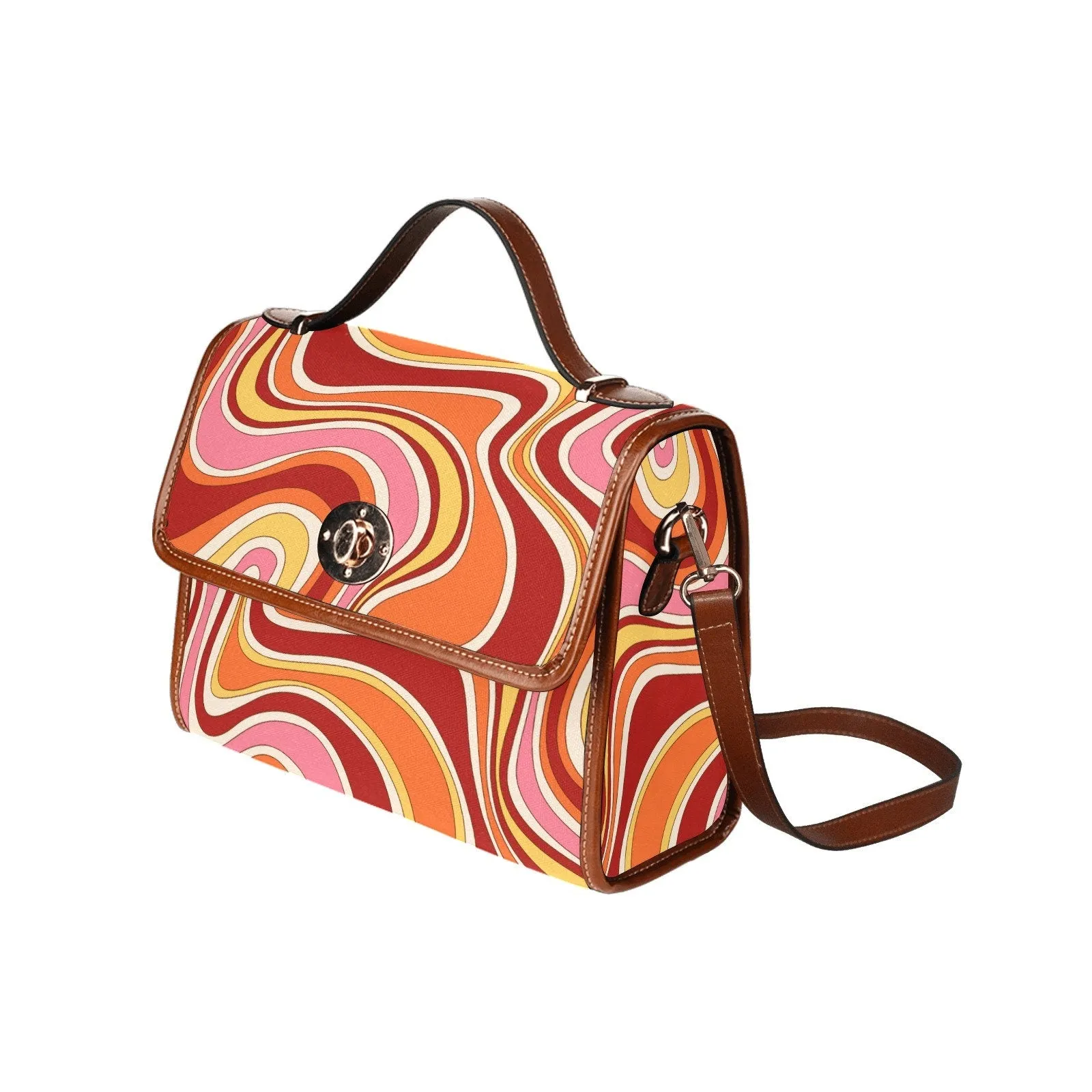 Vintage style handbag, Retro Handbag, Women's Purse, Hippie bag, 70s Style purse, Red Stripe Handbag,70s handbag, 70s inspired, Women's Bag
