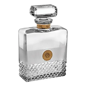 Vista Alegre My Rare Spirits Bookman whisky decanter with gold decoration