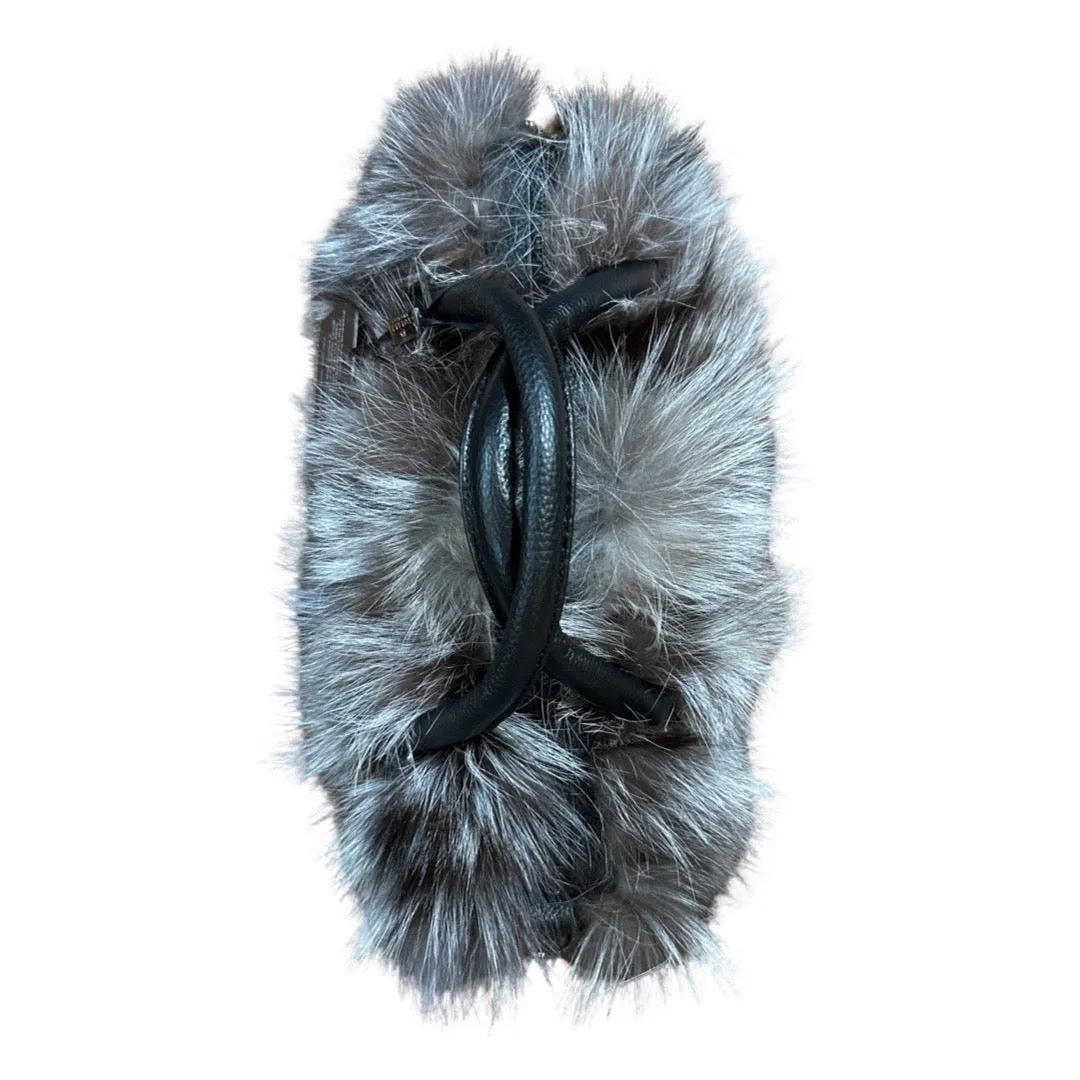 Volare Ladies Silver Fox Fur Handbag