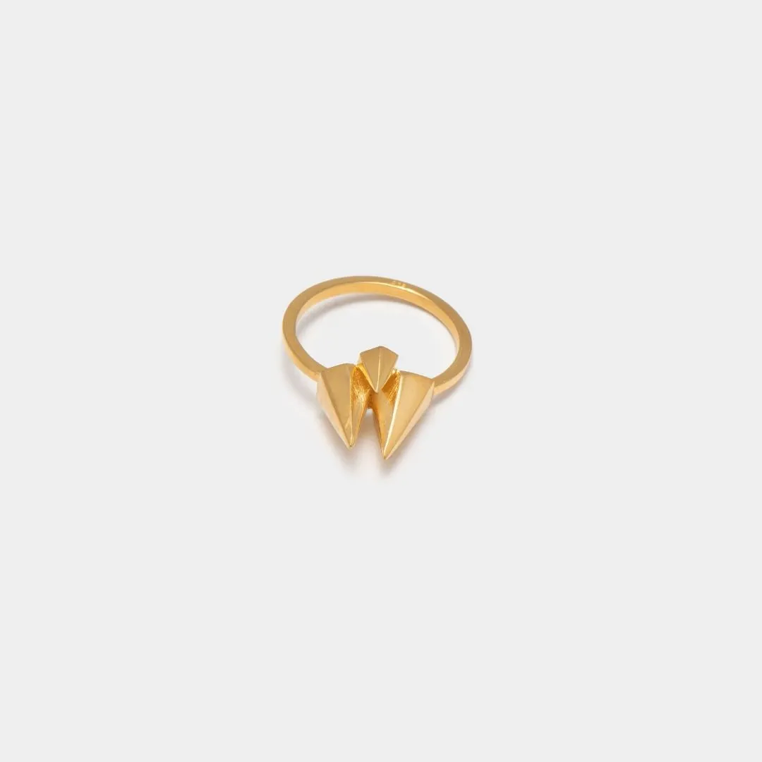 Wanted Dream - ring - sterling silver 925 - gold plated
