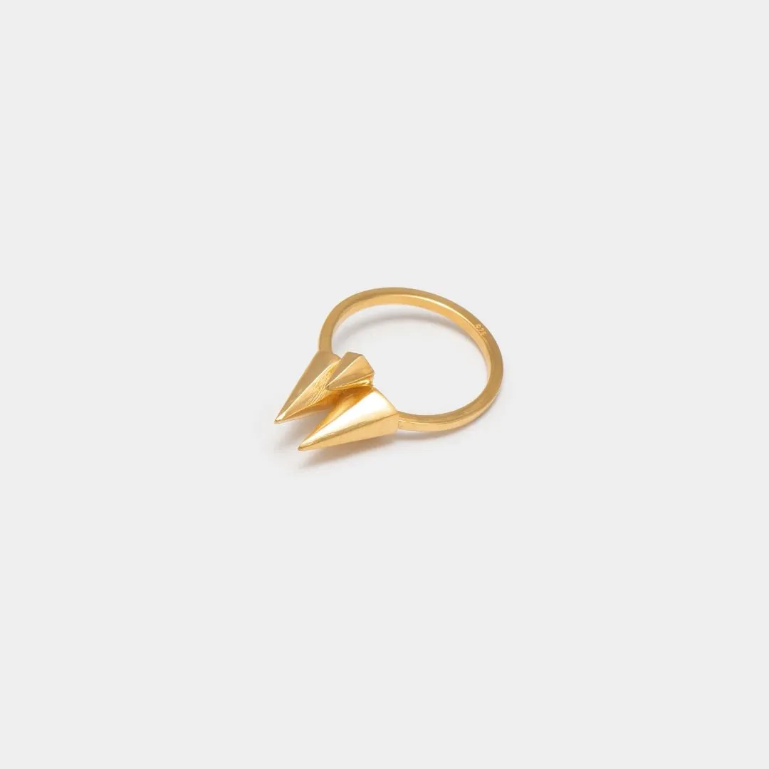 Wanted Dream - ring - sterling silver 925 - gold plated