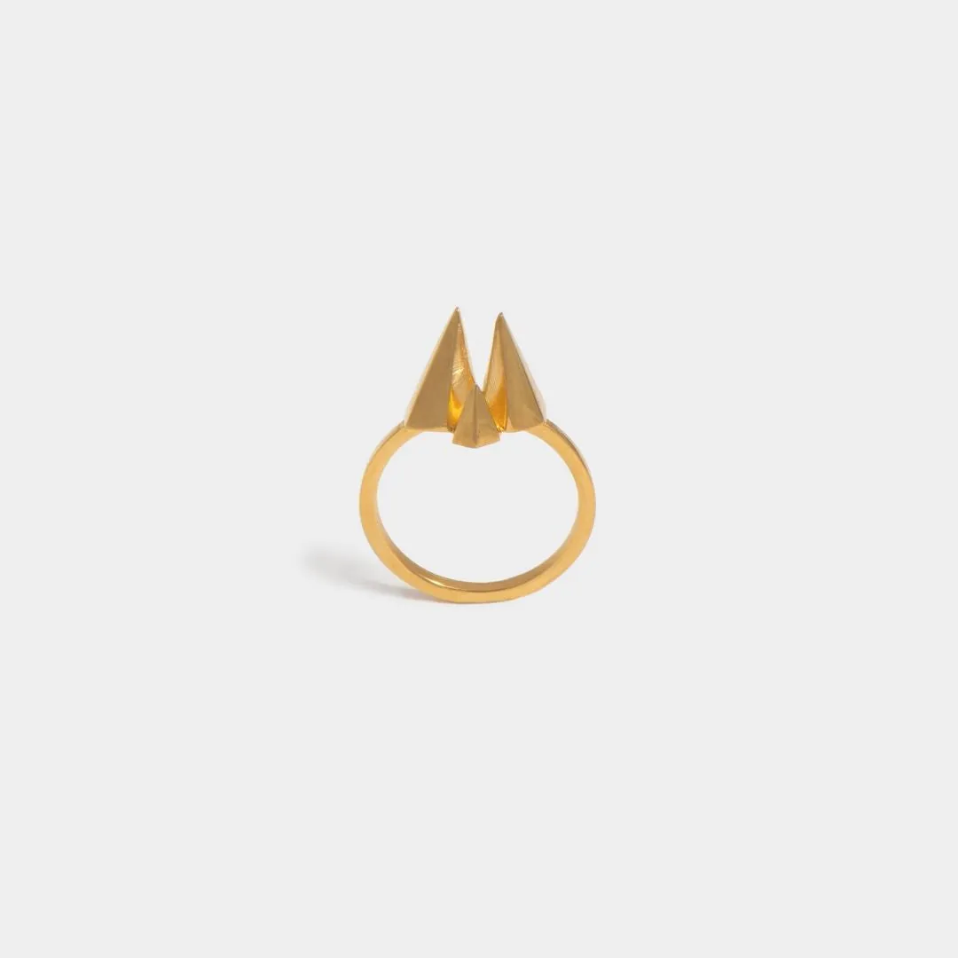 Wanted Dream - ring - sterling silver 925 - gold plated