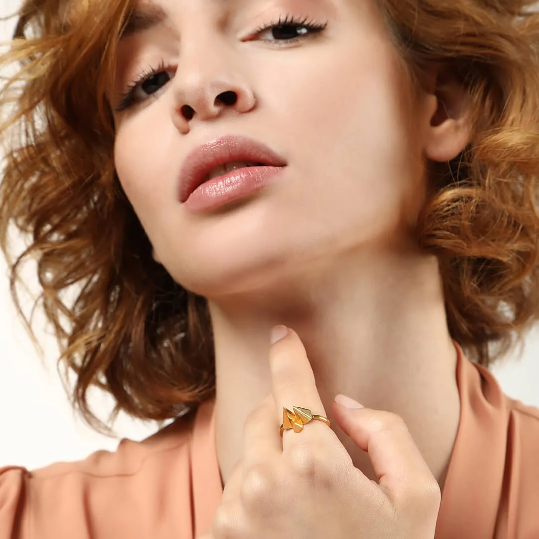 Wanted Dream - ring - sterling silver 925 - gold plated